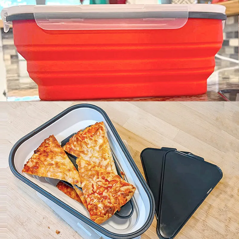 Nubmart Faltbare Pizzabox mit Deckel und 5 Trenneinsätzen – Produktdetail