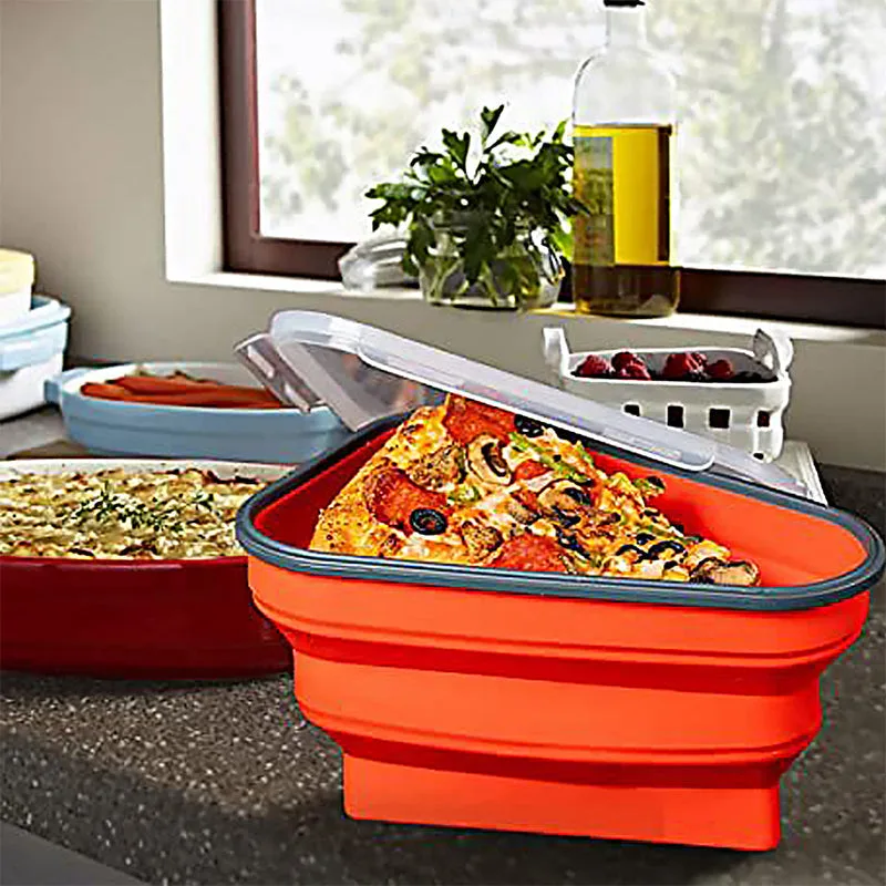 Nubmart Faltbare Pizzabox mit Deckel und 5 Trenneinsätzen – Produktdetail