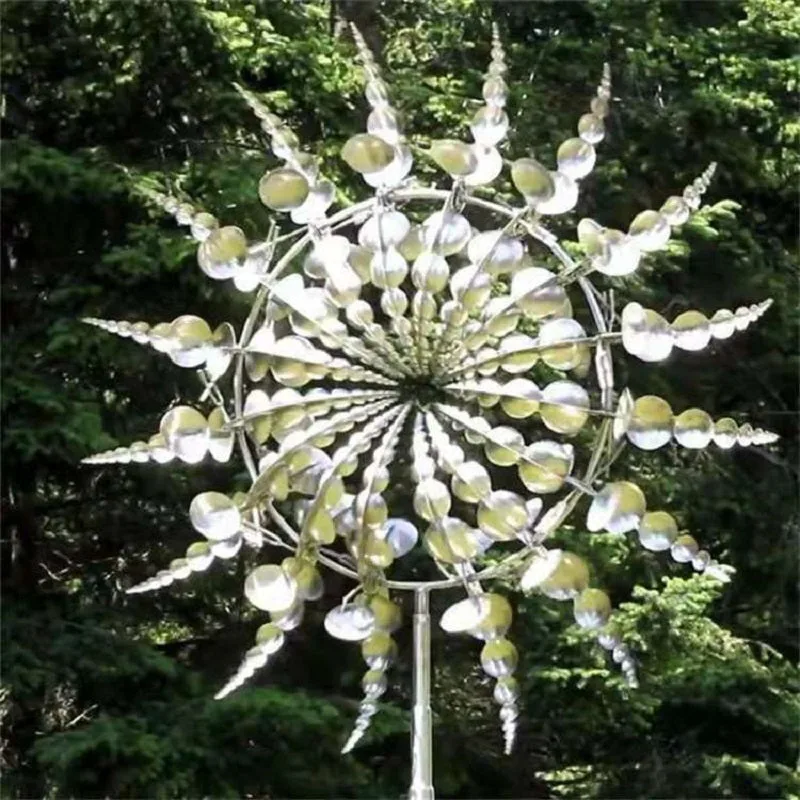 Nubmart Metall-Windrad für den Garten mit Erdspieß – Produktdetail
