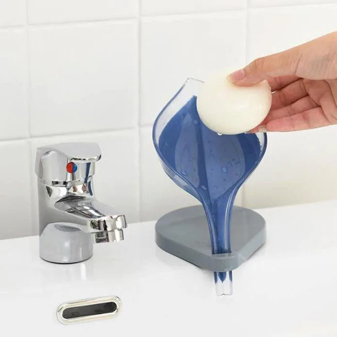 Nubmart Seifenschale in Blattform mit Wasserablauf – Produktdetail